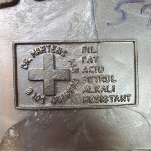 Dr. Martens CLARISSA METALLIC LEATHER SANDALS Pewter Spectra Patent 10 - Picture 10 of 10